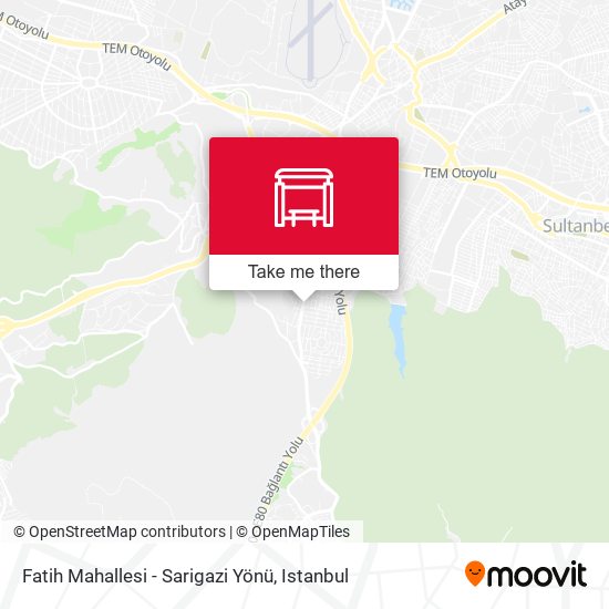 Fatih Mahallesi - Sarigazi Yönü map