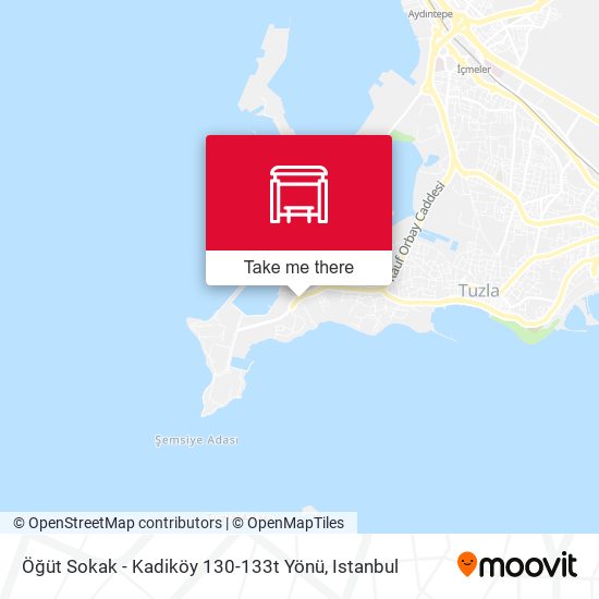 Öğüt Sokak - Kadiköy 130-133t Yönü map