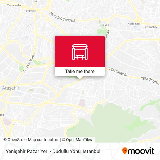 Yenişehir Pazar Yeri - Dudullu Yönü map