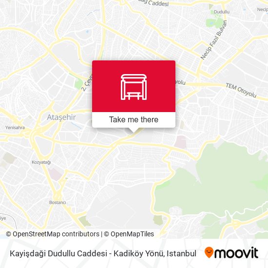 Kayişdaği Dudullu Caddesi - Kadiköy Yönü map