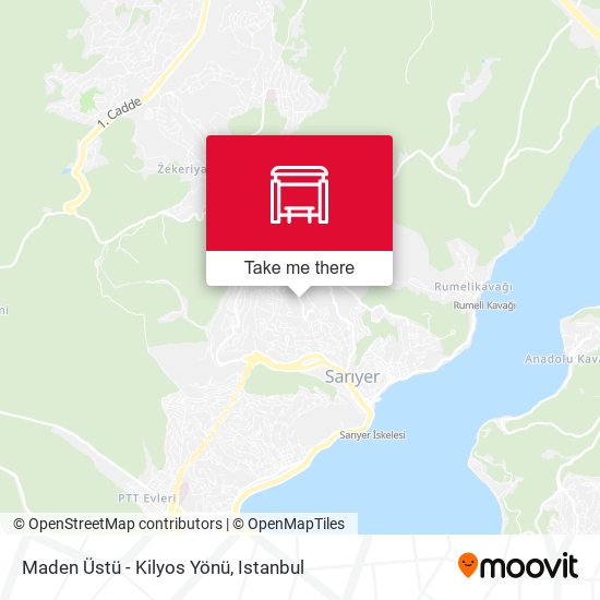 Maden Üstü - Kilyos Yönü map