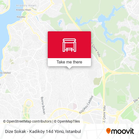 Dize Sokak - Kadiköy 14d Yönü map