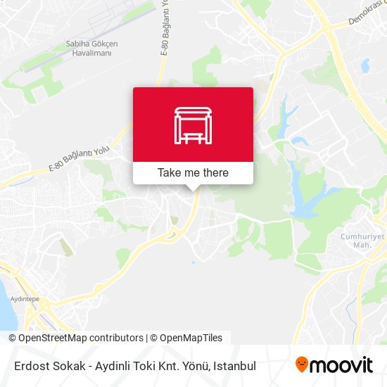 Erdost Sokak - Aydinli Toki Knt. Yönü map