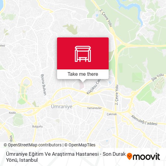 Ümraniye Eğitim Ve Araştirma Hastanesi - Son Durak Yönü map