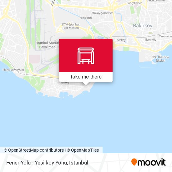 Fener Yolu - Yeşilköy Yönü map