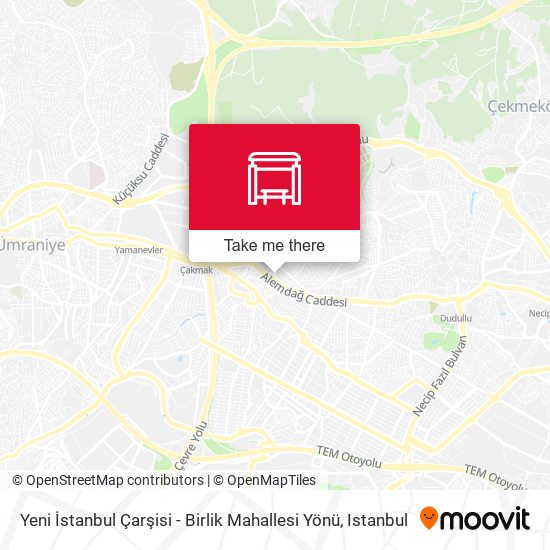 Yeni İstanbul Çarşisi - Birlik Mahallesi Yönü map