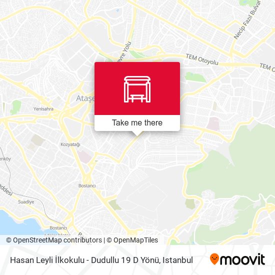 Hasan Leyli İlkokulu - Dudullu 19 D Yönü map