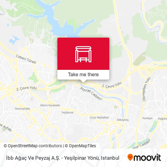 İbb Ağaç Ve Peyzaj A.Ş. - Yeşilpinar Yönü map