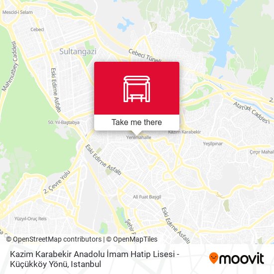 Kazim Karabekir Anadolu İmam Hatip Lisesi - Küçükköy Yönü map