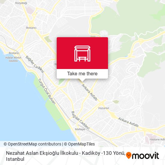 Nezahat Aslan Ekşioğlu İlkokulu - Kadiköy -130 Yönü map