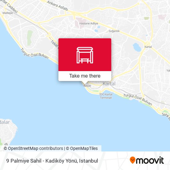 9 Palmiye Sahil - Kadiköy Yönü map