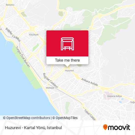 Huzurevi - Kartal Yönü map