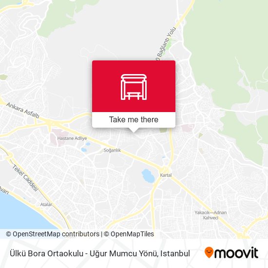 Ülkü Bora Ortaokulu - Uğur Mumcu Yönü map