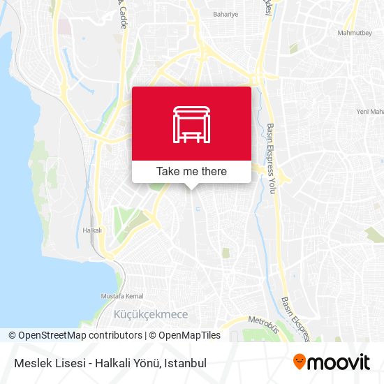 Meslek Lisesi - Halkali Yönü map
