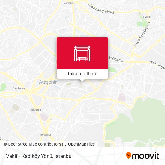 Vakif - Kadiköy Yönü map