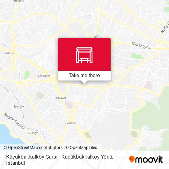 Küçükbakkalköy Çarşi - Küçükbakkalköy Yönü map