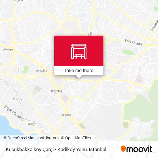 Küçükbakkalköy Çarşi - Kadiköy Yönü map