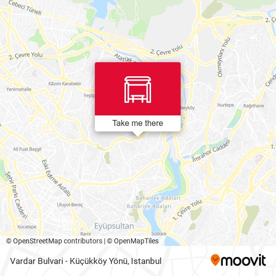 Vardar Bulvari - Küçükköy Yönü map