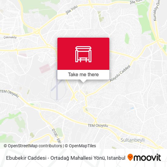 Ebubekir Caddesi - Ortadağ Mahallesi Yönü map