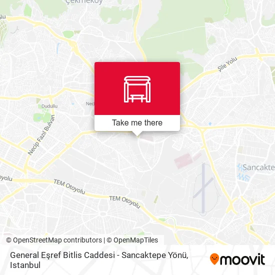 General Eşref Bitlis Caddesi - Sancaktepe Yönü map