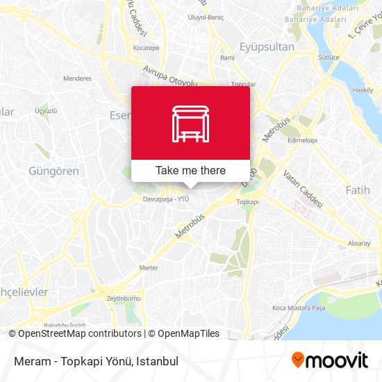 Meram - Topkapi Yönü map