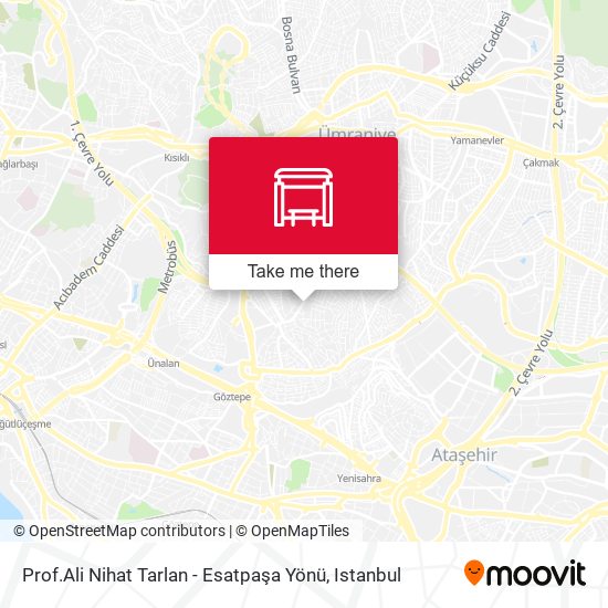 Prof.Ali Nihat Tarlan - Esatpaşa Yönü map