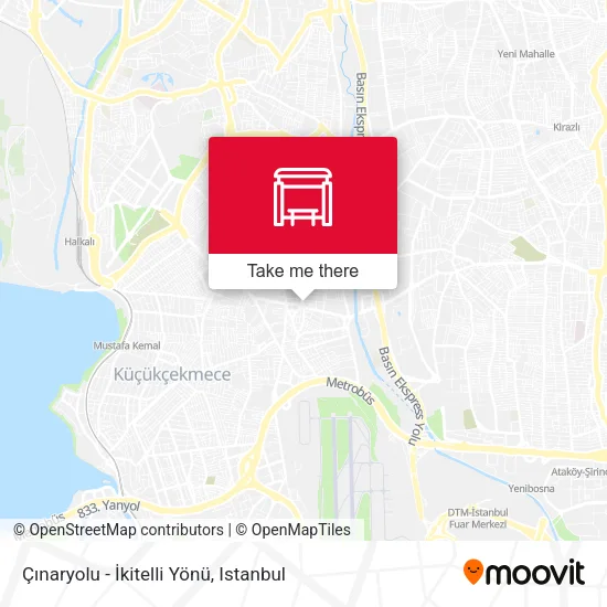 Çınaryolu - İkitelli Yönü map