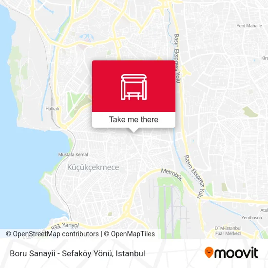 Boru Sanayii - Sefaköy Yönü map