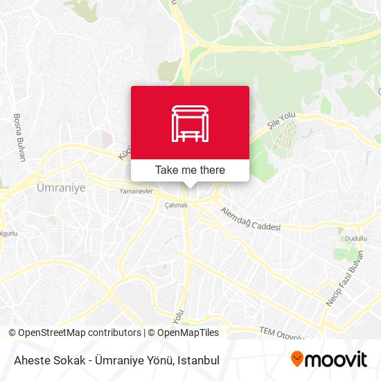 Aheste Sokak - Ümraniye Yönü map