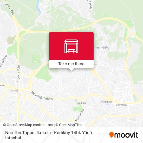 Nurettin Topçu İlkokulu - Kadiköy 14bk Yönü map