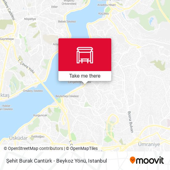 Şehit Burak Cantürk - Beykoz Yönü map