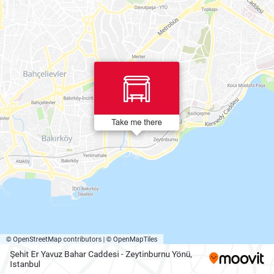 Şehit Er Yavuz Bahar Caddesi - Zeytinburnu Yönü map