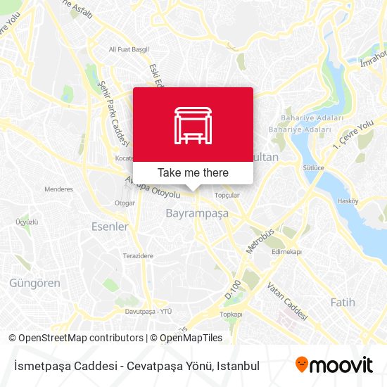 İsmetpaşa Caddesi - Cevatpaşa Yönü map