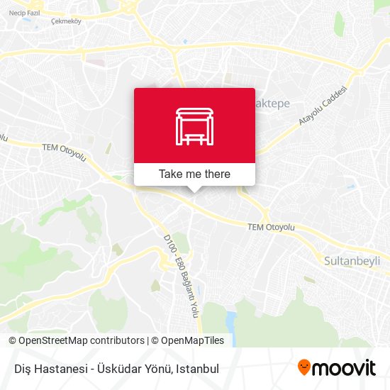 Diş Hastanesi - Üsküdar Yönü map