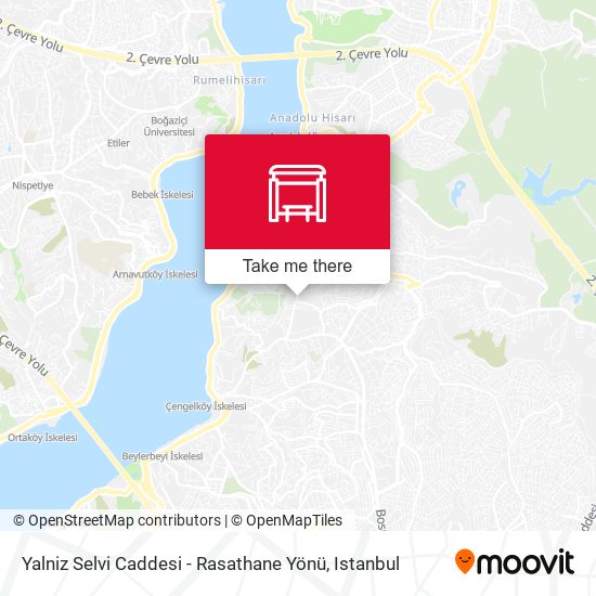 Yalniz Selvi Caddesi - Rasathane Yönü map