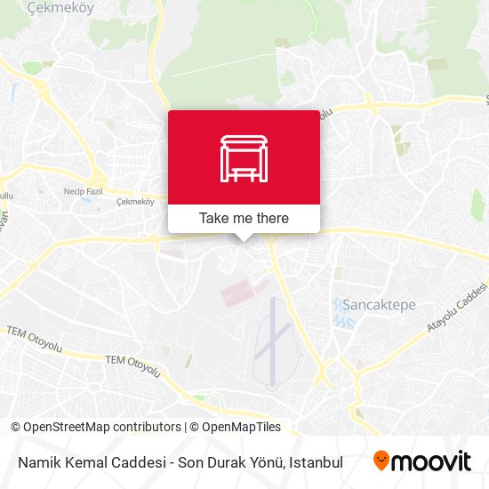 Namik Kemal Caddesi - Son Durak Yönü map