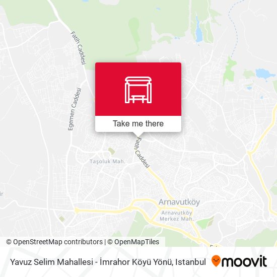Yavuz Selim Mahallesi - İmrahor Köyü Yönü map