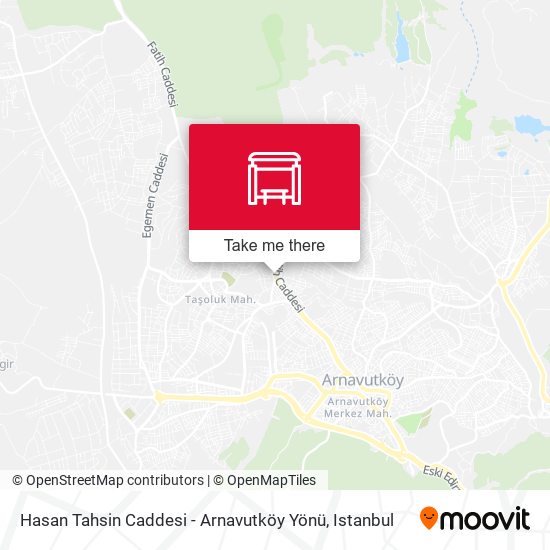 Hasan Tahsin Caddesi - Arnavutköy Yönü map