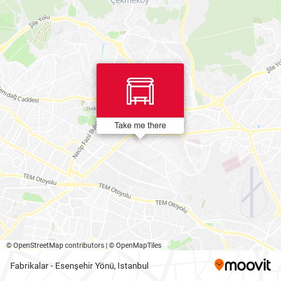 Fabrikalar - Esenşehir Yönü map
