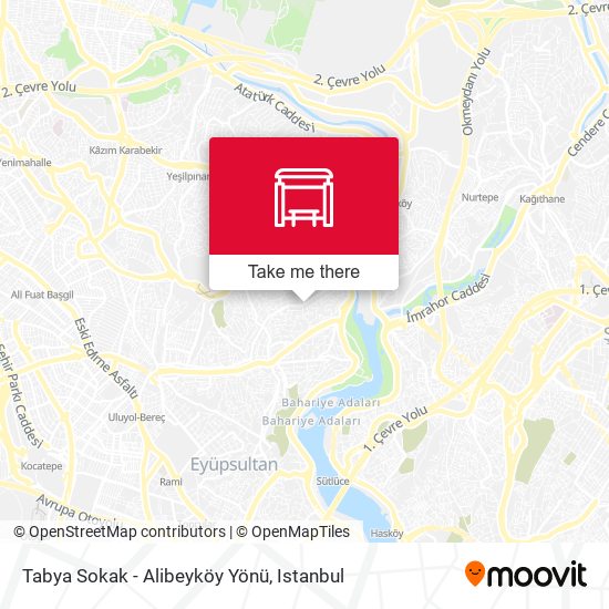 Tabya Sokak - Alibeyköy Yönü map