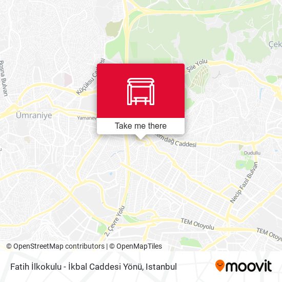 Fatih İlkokulu - İkbal Caddesi Yönü map
