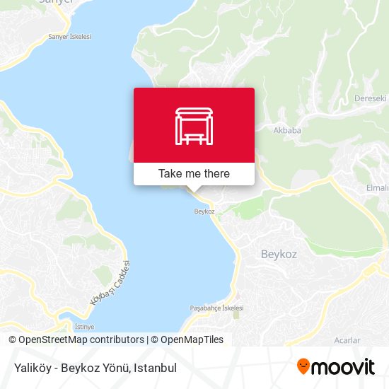 Yaliköy - Beykoz Yönü map