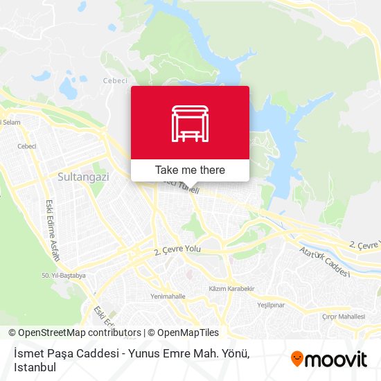 İsmet Paşa Caddesi - Yunus Emre Mah. Yönü map