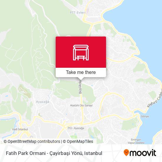 Fatih Park Ormani - Çayirbaşi Yönü map