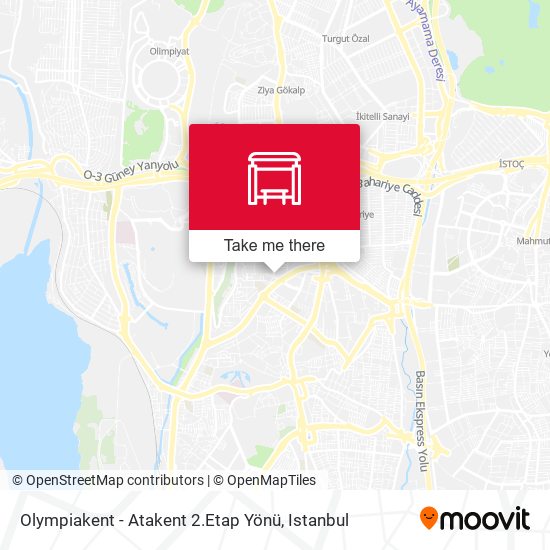 Olympiakent - Atakent 2.Etap Yönü map