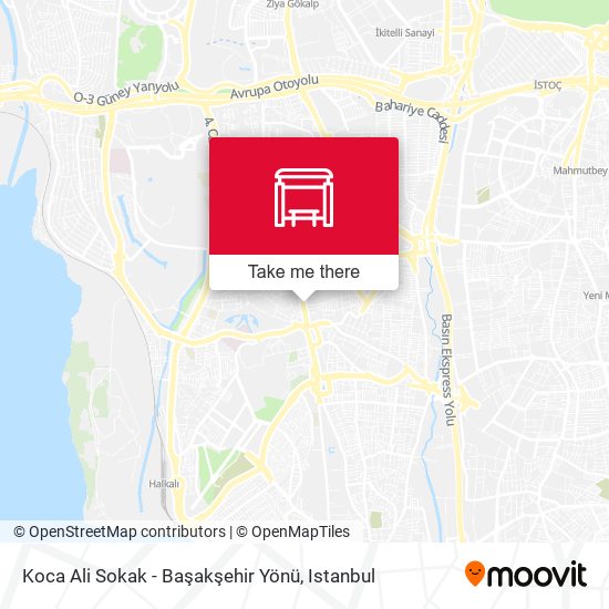 Koca Ali Sokak - Başakşehir Yönü map
