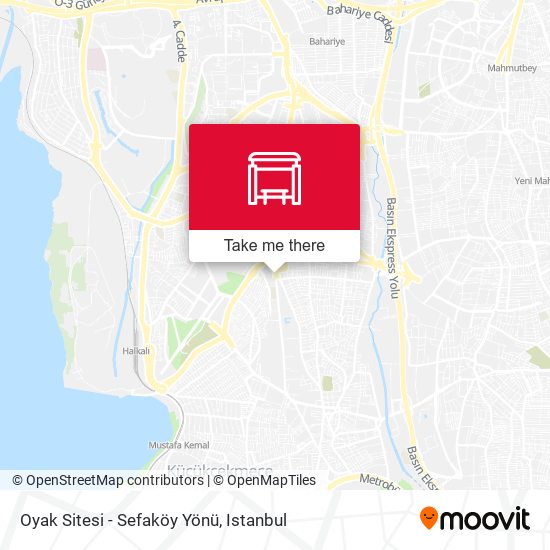 Oyak Sitesi - Sefaköy Yönü map