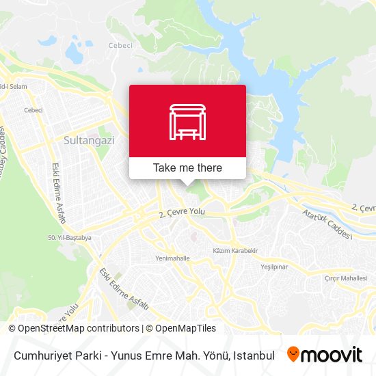 Cumhuriyet Parki - Yunus Emre Mah. Yönü map