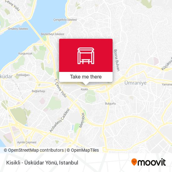 Kisikli - Üsküdar Yönü map