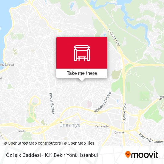 Öz Işik Caddesi - K.K.Bekir Yönü map